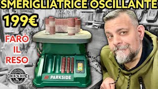 Peccato Smerigliatrice a mandrino oscillante Parkside Levigatrice rullo e nastro psso 500 a1 lidl [upl. by Phillipe]