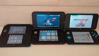 Nintendo 2ds vs 3ds XL vs 2ds XL BootUp Speed Comparison [upl. by Samson212]