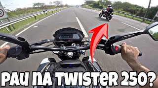 TESTE DOMINAR 250  MEU TOP SPEED NELA  DOMINAR VS CB TWISTER [upl. by Jacob]