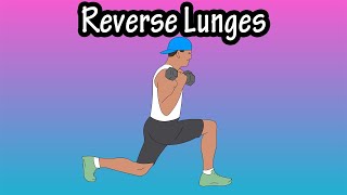 How To Do Reverse Lunges Exercise With Dumbbells Weights And Reverse Lunge Variations [upl. by Yerffoj]