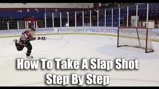 How To Take A Slap Shot In Hockey Video Tutorial On Ice  Hockeytutorialcom [upl. by Jada]