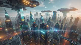 a futuristic mega metropolis under attack AI video [upl. by Jerrold]