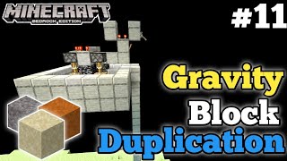 Minecraft Bedrock 120 Sand Duper  Minecraft Bedrock Gravity Block Duper Tutorial  11 [upl. by Armalda876]