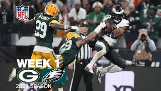 Saquon Barkleys best plays from 3TD Eagles debut vs Packers  Week 1 [upl. by Orutra757]