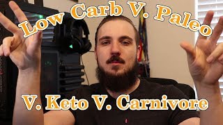 Keto vs Low Carb vs Paleo vs Carnivore [upl. by Gilchrist838]