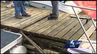 Towboat stops runaway dock boats on Mon River [upl. by Christoph]