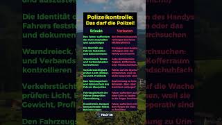 Das darf die Polizei bei einer Kontrolle [upl. by Deutsch]