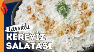 Tavuklu Kereviz Salatası Tarifi  Nasıl Yapılır [upl. by Alliuqaj]