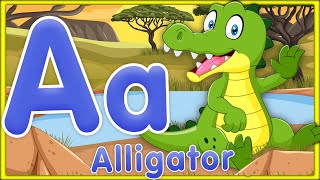 Phonics Animals Song  Learn ABC Alphabet with Animals for Kids [upl. by Eardnoed655]