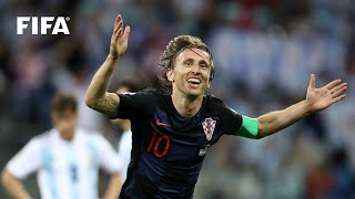 Luka Modric Goal v Argentina  2018 FIFA World Cup [upl. by Noffihc719]