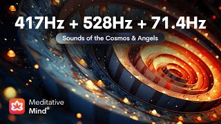 417Hz  528Hz  714Hz  TRIPLE HEALING FREQUENCIES  Wipes out Negative Energies  Positive T [upl. by Illac]