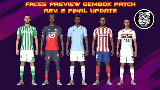 GEMBOX PATCH 2020 PES PS3 WINTER REV 2 FINAL FACES and STATS PLAYER UPDATE [upl. by Mello]