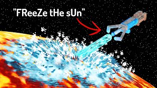 What Happens If We Freeze The Sun  simulated by Minecraft [upl. by Pinsky]