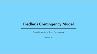 Fiedlers Contingency Model [upl. by Radman]