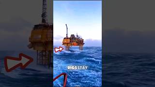 How Oil Rigs Survive Massive Ocean Storms 🌊 DidYouKnow [upl. by Neerhtak]