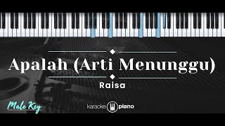 Apalah Arti Menunggu – Raisa KARAOKE PIANO  MALE KEY [upl. by Cupo424]