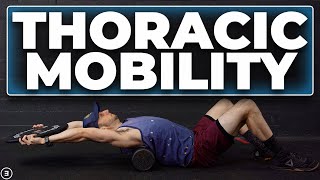 4 BEST Thoracic Mobility Exercises and Progressions Extension and Rotation [upl. by Magdaia737]