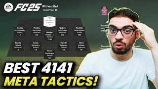 BEST META 4141 FORMATION AND CUSTOM TACTICS IN FC 25 ULTIMATE TEAM [upl. by Akehsar]