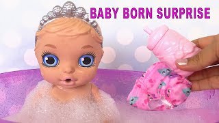 Baby Born Surprise Bathtub Jouets Surprises Poupon et Baignoire [upl. by Kcirdde398]