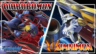 Digimon Card Game  Diaboromon Black VS Omnimon Red BT17 [upl. by Jaqitsch76]