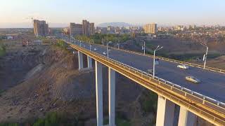 Davitashen Bridge  Armenia DJI P4 Drone [upl. by Ahsikym621]