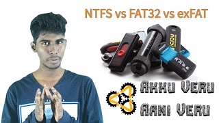 NTFS vs FAT32 vs exFAT  What is File System  Akku Veru Aani Veru  Tamil [upl. by Gorey]