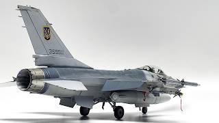 F16AM MLU in Ukrainian AF 148 Kinetic full video build [upl. by Acinhoj]