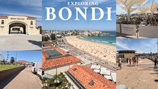 Exploring Bondi Beach  Restaurants amp Shops [upl. by Aitnom]