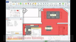 Active Takeoff Tutorials  Subtracting Openings from Areas [upl. by Llednil123]