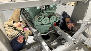 INSTALLING A 600HP ROLLSROYCE V12 FV4005 [upl. by Douty]