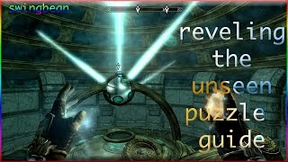 SKYRIM REVEALING THE UNSEEN PUZZLE GUIDE [upl. by Reedy444]