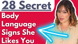 28 Secret BODY LANGUAGE Signs She Likes You – How To Tell If A Girl Likes You Using Body Language [upl. by Bergeron]