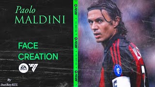 EA FC 25  PAOLO MALDINI FACE LOOKALIKE CREATION  PRO CLUBS CAREER MODE [upl. by Nohcim]