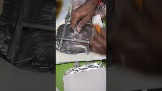 ⚡⚡ Silver Foils Making Process⚡⚡ shorts telugufoodie esangathulu streetfood foodie omelette [upl. by Alexandros]