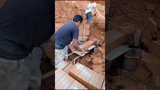 Bricks Manufacturing process with Soil viral shorts shortsfeed [upl. by Rajewski]