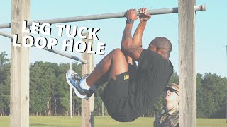 ACFT Leg Tuck Loop Hole [upl. by Tirma282]