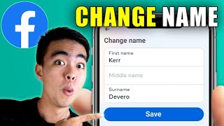 How to Change Your Name on Facebook 2024 Update [upl. by Patnode409]