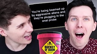 Dan and Phil play BUCKET OF DOOM [upl. by Ahseral]