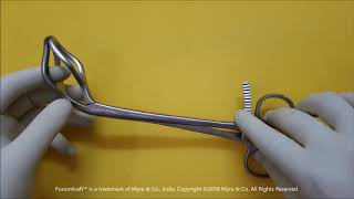 FusionKraft™ Somer Uterine Holding amp Elevating Forceps M1496 [upl. by Ciredec700]