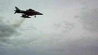 Harrier vertical takeoff on an LPD ship [upl. by Annahoj]