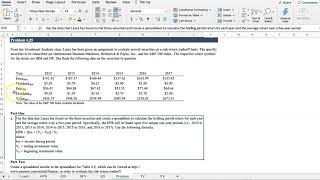 Investments Chapter 4 Excel Returns [upl. by Hylan]