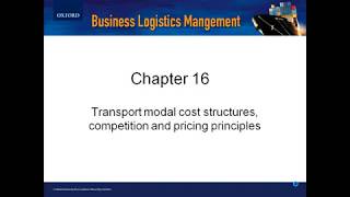 Chapter 16 Transport Modal Cost Structures Competition and Pricing Principles [upl. by Ivanna522]