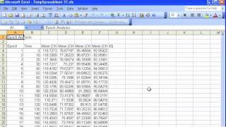 Epoch Analysis Demonstration [upl. by Dav]