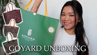 GOYARD UNBOXING  ITS FINALLY HERE [upl. by Ennayllek]