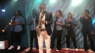 CALEBSAX ft Moses Bliss at The One Project International mosesbliss worship saxophone [upl. by Assilym]