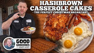 Husseys Hashbrown Casserole Cakes  Blackstone Griddles [upl. by Acinom]