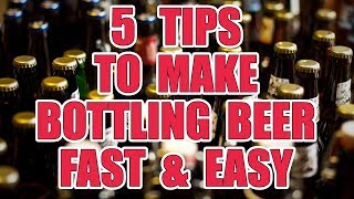 5 TIPS to make BOTTLING your BEER FAST amp EASY  Home Brew [upl. by Eiznekcam]