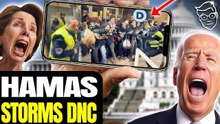 Hamas Activists STORM DNC Attack Democrats Congress On LOCKDOWN Cops Injured RIOT Police Out 🚨 [upl. by Mellisent]