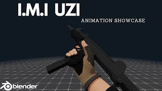 UZI Fps View Model Animations Blender  Unity IMI UZI [upl. by Anner]