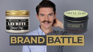 Layrite Cement Clay vs Lockharts Matte Clay  Brand Battle [upl. by Oakleil421]